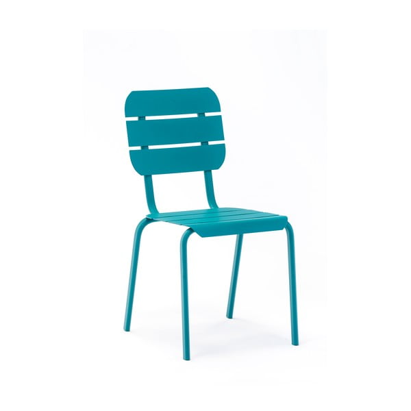 Zili metāla dārza krēsli (4 gab.) Alicante – Ezeis