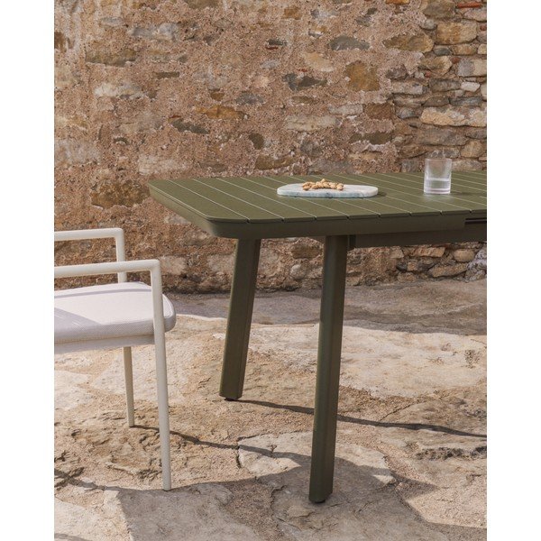 Metāla dārza ēdamgalds 100x220 cm Izola – Kave Home-image-3