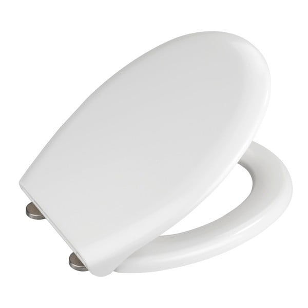 Balts tualetes poda sēdeklis ar vieglu aizvēršanu Wenko Rieti, 44,5 x 37 cm-image-1