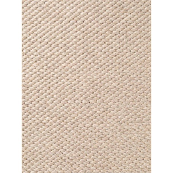 Bēšs ar rokām darināts vilnas apaļš paklājs ø 200 cm Lyon Beans – Elle Decoration-image-4