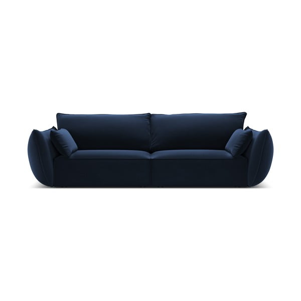 Tumši zils samta dīvāns 208 cm Vanda – Mazzini Sofas