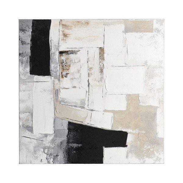 Drukāta/ar rokām krāsotiem elementiem glezna uz audekla 80x80 cm Crown – Bizzotto