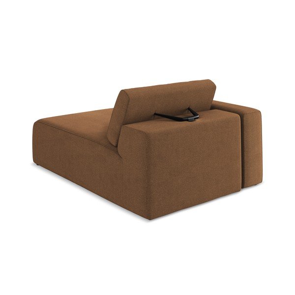 Brūna modulārā dīvāna daļa (ar kreiso stūri) Kalea – Makamii-image-4