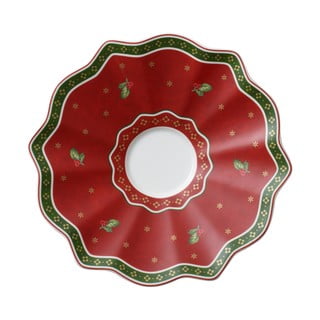 Sarkans porcelāna Ziemassvētku šķīvītis Toy´s Delight Villeroy&Boch