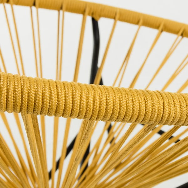 Sinepju dzeltens dārza krēsls ar tērauda konstrukciju Kave Home Samantha-image-4