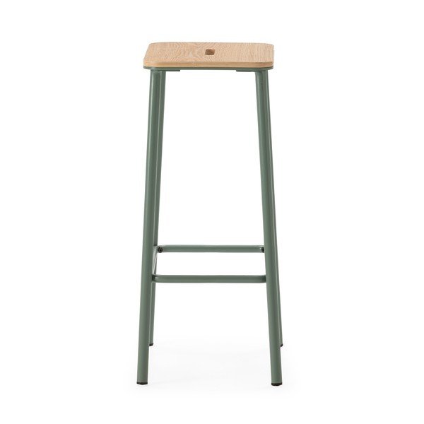 Zaļas bāra taburetes (2 gab.) (sēdekļa augstums 65 cm) Abba – Marckeric-image-3