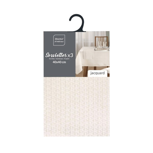 Salvetes (3 gab.) 40x40 cm Stella – douceur d'intérieur-image-1