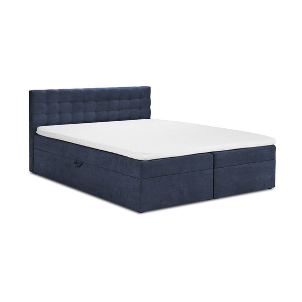 Tumši zila divguļamā gulta Mazzini Beds Jade, 140 x 200 cm