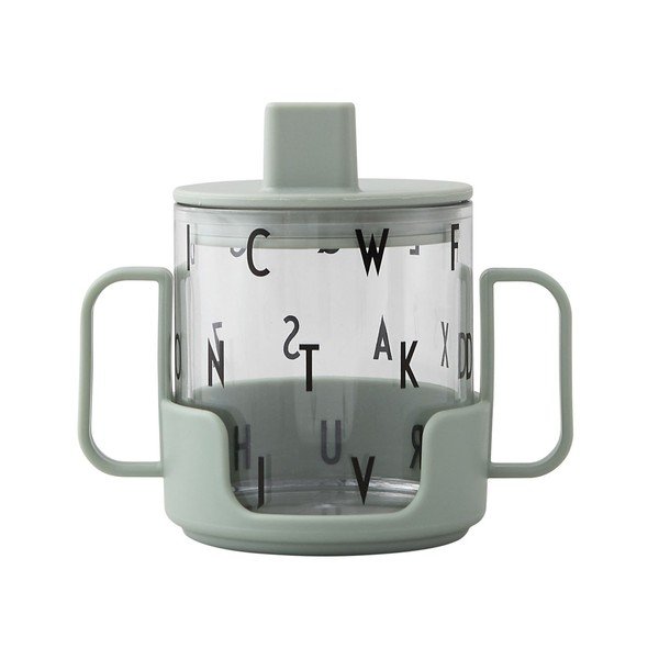 Rozā bērnu krūze Design Letters Grow With Your Cup
