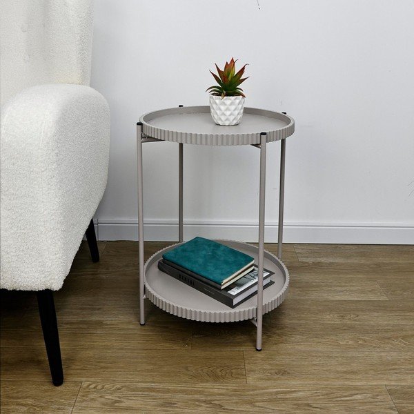 Metāla apaļš sānu galdiņš ø 42 cm Herdys – Yes Everyday-image-1