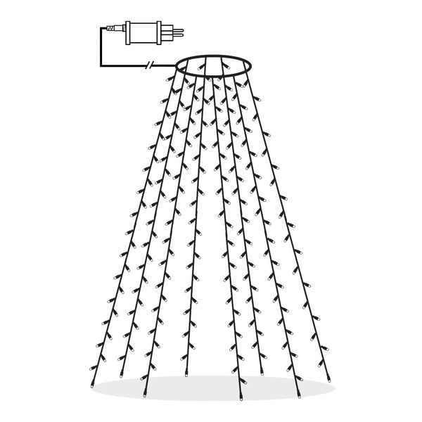 Lampiņu virtene ar Ziemassvētku motīvu spuldžu skaits 160 gab. garums 200 cm Serie LED – Star Trading-image-4