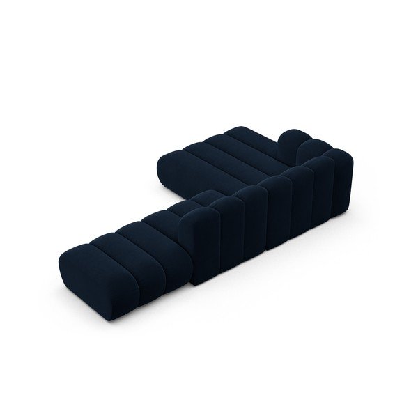 Tumši zils stūra dīvāns (ar kreiso stūri) Lupine – Micadoni Home-image-3