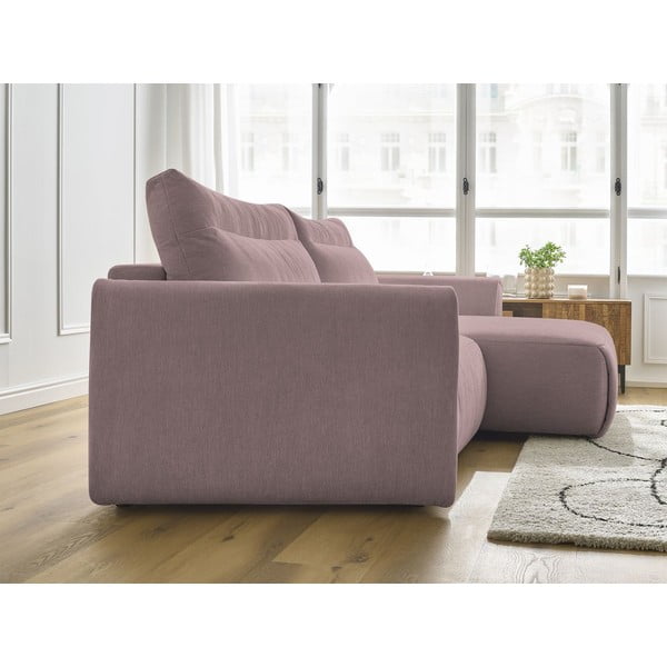 Gaiši rozā stūra dīvāns Aden – Bobochic Paris-image-3