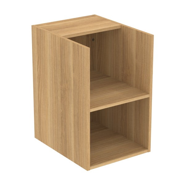 Dabīga toņa zems/piekarams vannas istabas skapis ar ozolkoka imitāciju 40x63 cm i.Life B – Ideal Standard-image-1