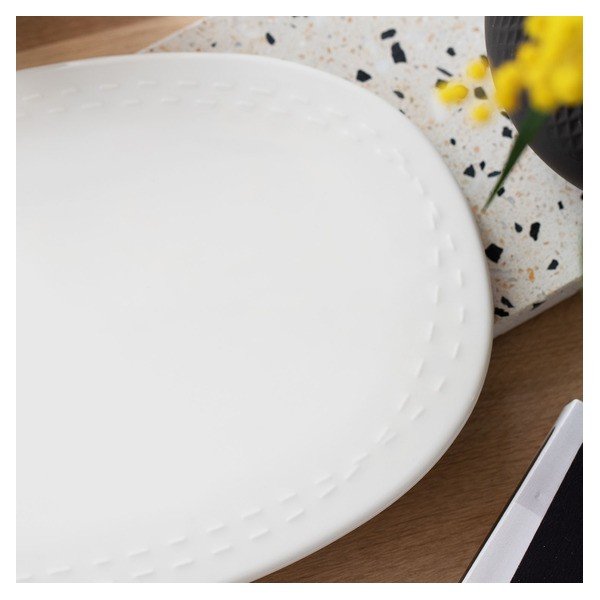 Balta porcelāna paplāte Villeroy & Boch Like It's my moment, 30 x 20 cm-image-1