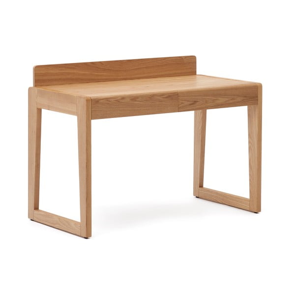 Darba galds ar oškoka imitācijas galda virsmu 60x120 cm Arandu – Kave Home-image-2