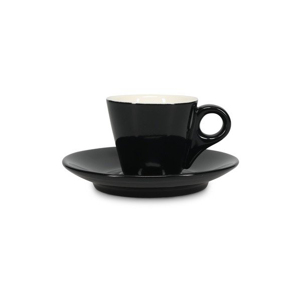 Melna porcelāna apakštasīte ø 12,5 cm Barista – BonBistro-image-3