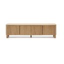 Dabīga toņa TV galdiņš ar oškoka imitāciju 200x52x40 cm Salaya – Kave Home