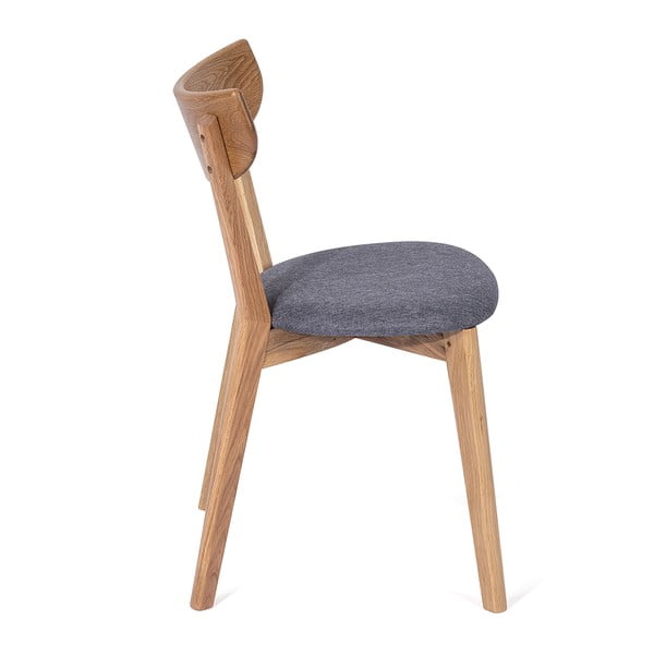 Ozolkoka ēdamistabas krēsls ar pelēku sēdekli Arch – Bonami Selection-image-1