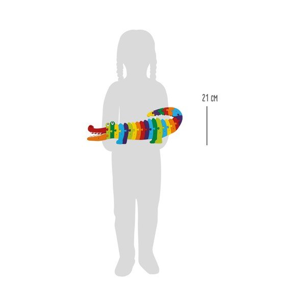 Izglītojoša koka puzle Legler Crocodile ABC-image-1