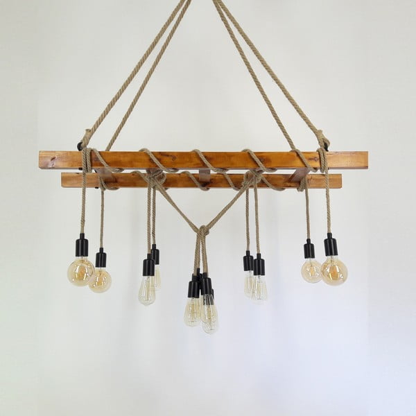 Griestu lampa no priedes masīvkoka Merdiven-image-4