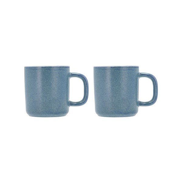 2 zilu porcelāna krūžu komplekts Villa Collection Fjord, 250 ml-image-2