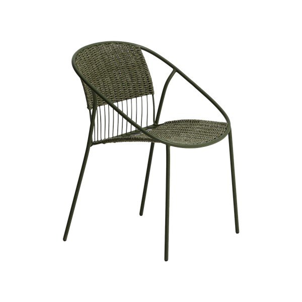 Tumši zaļš dārza krēsls Atrani – Kave Home