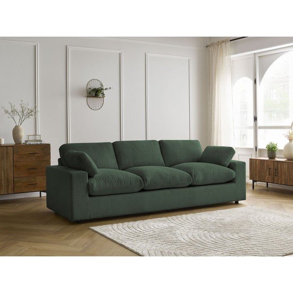 Zaļš velveta dīvāns 250 cm Belair – Bobochic Paris-image-1