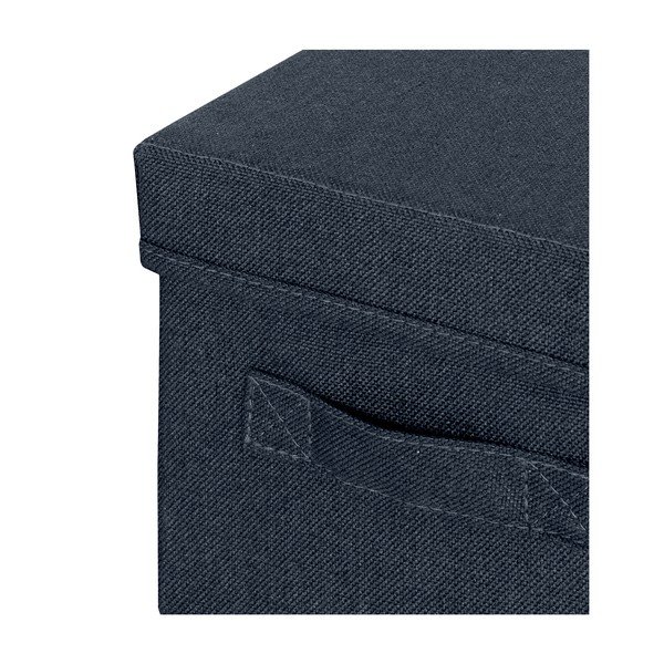 Tumši pelēkas tekstila uzglabāšanas kastes (2 gab.) ar vāku 19x28.5x16 cm – Leitz-image-2