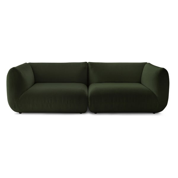 Zaļš velveta dīvāns 260 cm Lecomte – Bobochic Paris