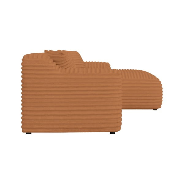 Terakotas oranžs velveta stūra dīvāns (ar labo stūri/ar zvilni) Martin – Ropez-image-3