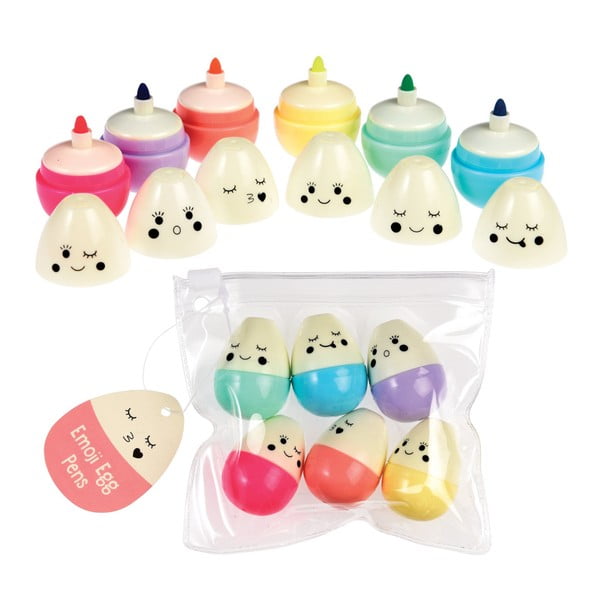6 marķieru komplekts Rex London Emoji Egg-image-2