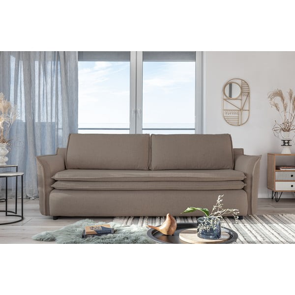 Brūns trīsvietīgs izlaižams dīvāns Miuform Charming Charlie-image-1