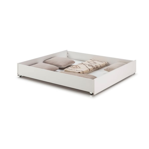 Balta atvilktne zem gultas 137 x 147 cm Enara – Marckeric-image-2