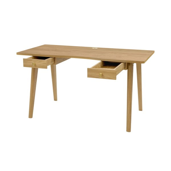 Darba galds ar ozolkoka imitāciju 70x140 cm Nice – Woodman-image-3