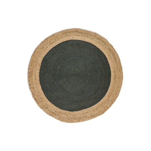 Pelēks/dabīga toņa apaļš paklājs ø 90 cm Mahon – Universal