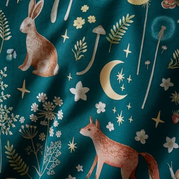 Tumši zaļa divguļamā gultas veļa 200x200 cm Enchanted Twilight – Catherine Lansfield-image-4