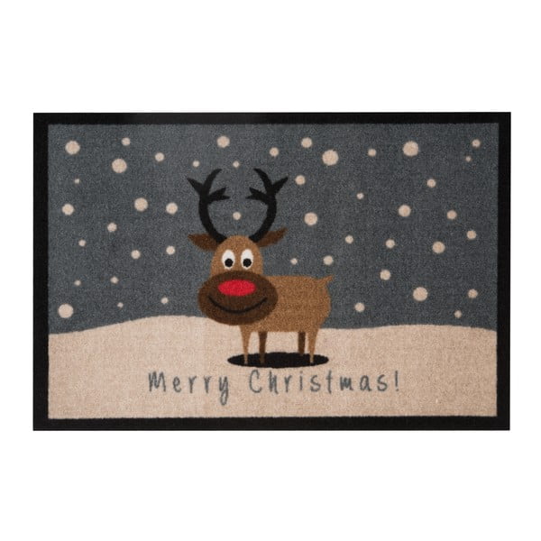 Durvju paklājs Hanse Home Merry Christmas Reindeer, 40 x 60 cm