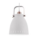 Balta piekaramā lampa ar vara krāsas detaļām Leitmotiv Mingle, ⌀ 26,5 cm