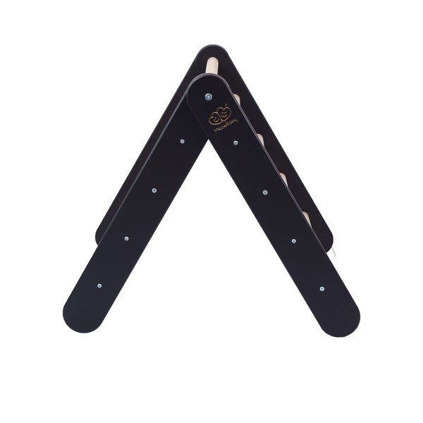 Melns priedes masīvkoka kāpelēšanas trijstūris 60x60x60 cm Montessori – Meowbaby-image-3