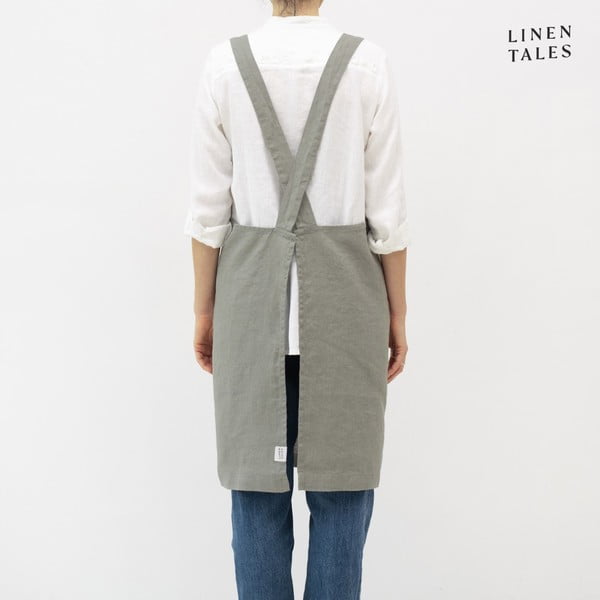 Lina priekšauts Khaki – Linen Tales-image-1
