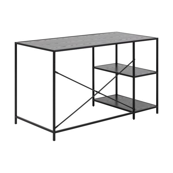 Melns rakstāmgalds Actona Seaford, 60 x 130 cm-image-3