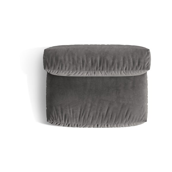 Pelēka samta (vidējā moduļa) modulārā dīvāna daļa Martina – Micadoni -image-3