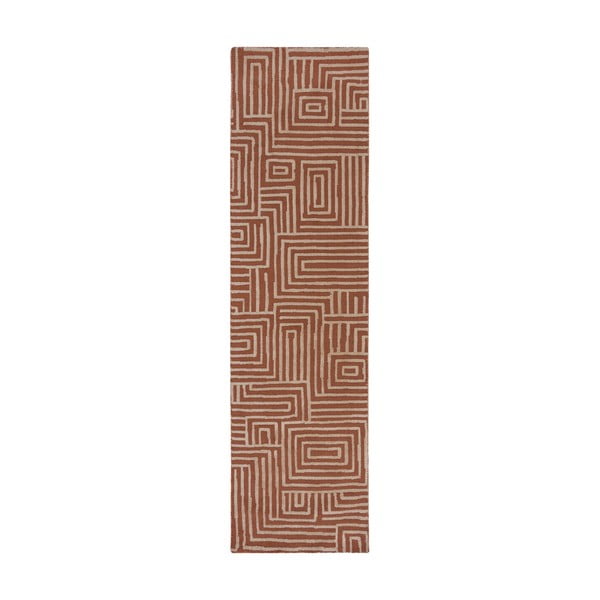 Terakotas oranžs celiņa paklājs 80x300 cm Kylo – Flair Rugs