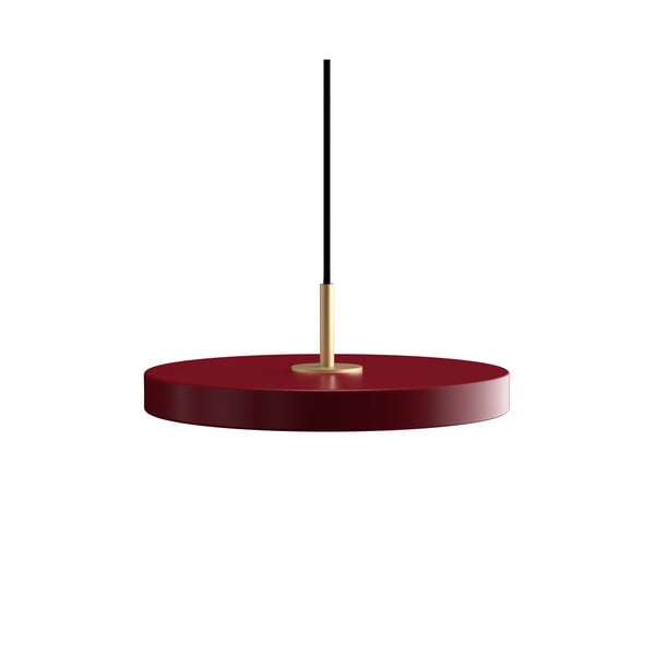 Sarkana LED piekaramā lampa ar metāla abažūru ø 31 cm Asteria Mini – UMAGE