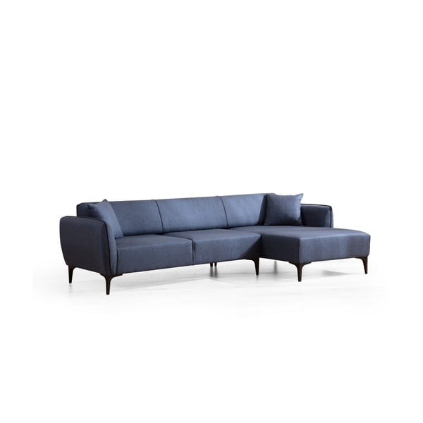Zils stūra dīvāns  Belissimo, labais stūris – Balcab Home