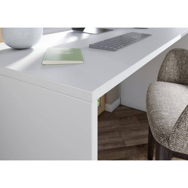 Darba galds ar baltu galda virsmu 60x140 cm Hasselt – Germania-image-2