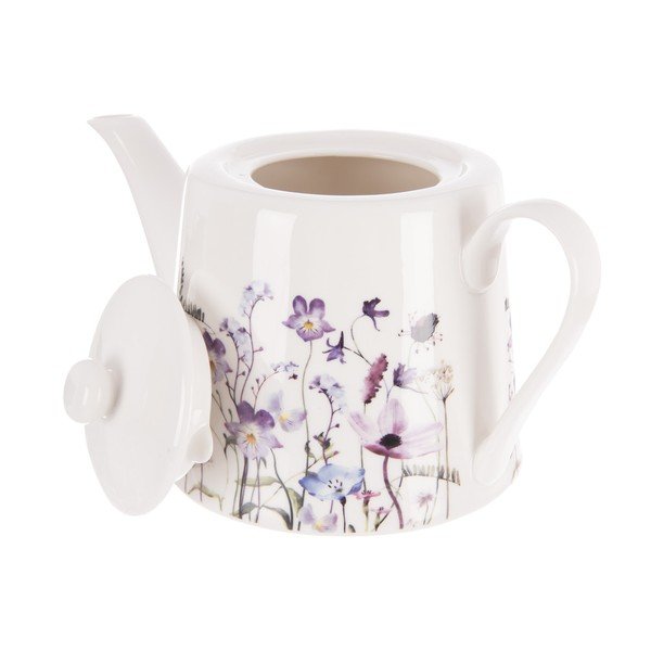 Balta/violeta porcelāna tējkanna 1 l Louka – Orion-image-2