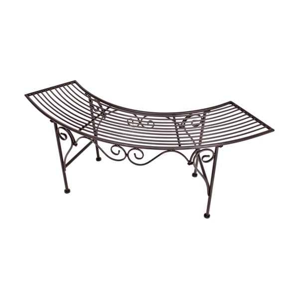 Melns/tumši brūns metāla dārza sols Fuego – Garden Pleasure-image-2