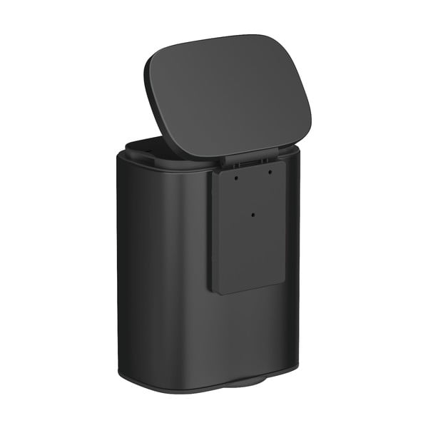 Melns nerūsējošā tērauda atkritumu grozs Wenko Sare-image-3